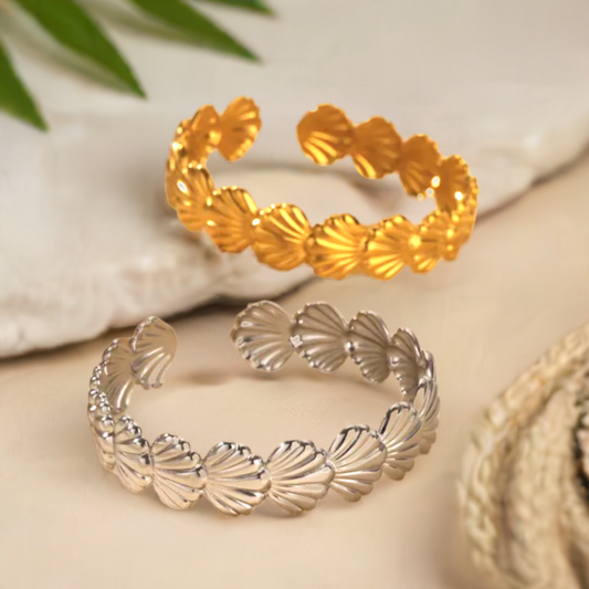 Adjustable Stainless Steel Beachy Cuff Bracelet