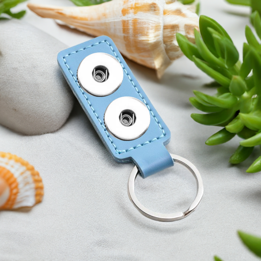 Statement 2 Snap Keychain: Blue