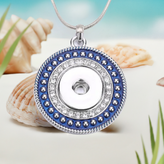 Statement Blue Bling Necklace
