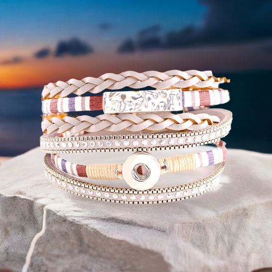 Petite Tan Multi-Wrap Bracelet