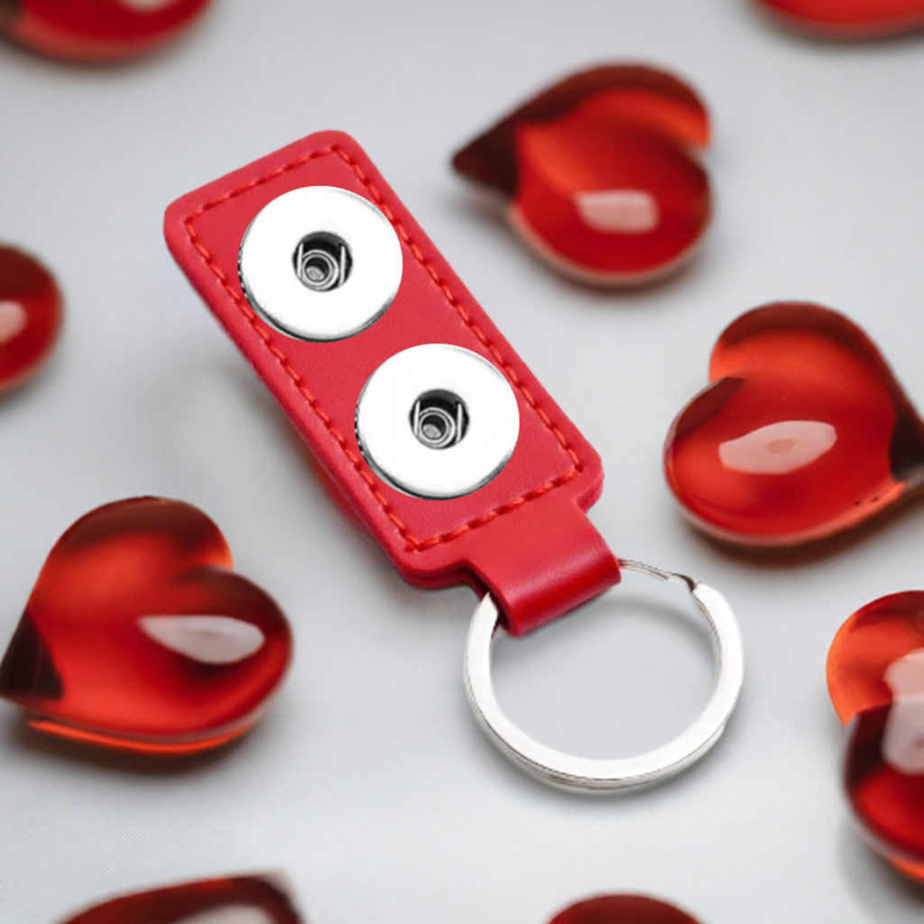 Statement 2 Snap Keychain: Red