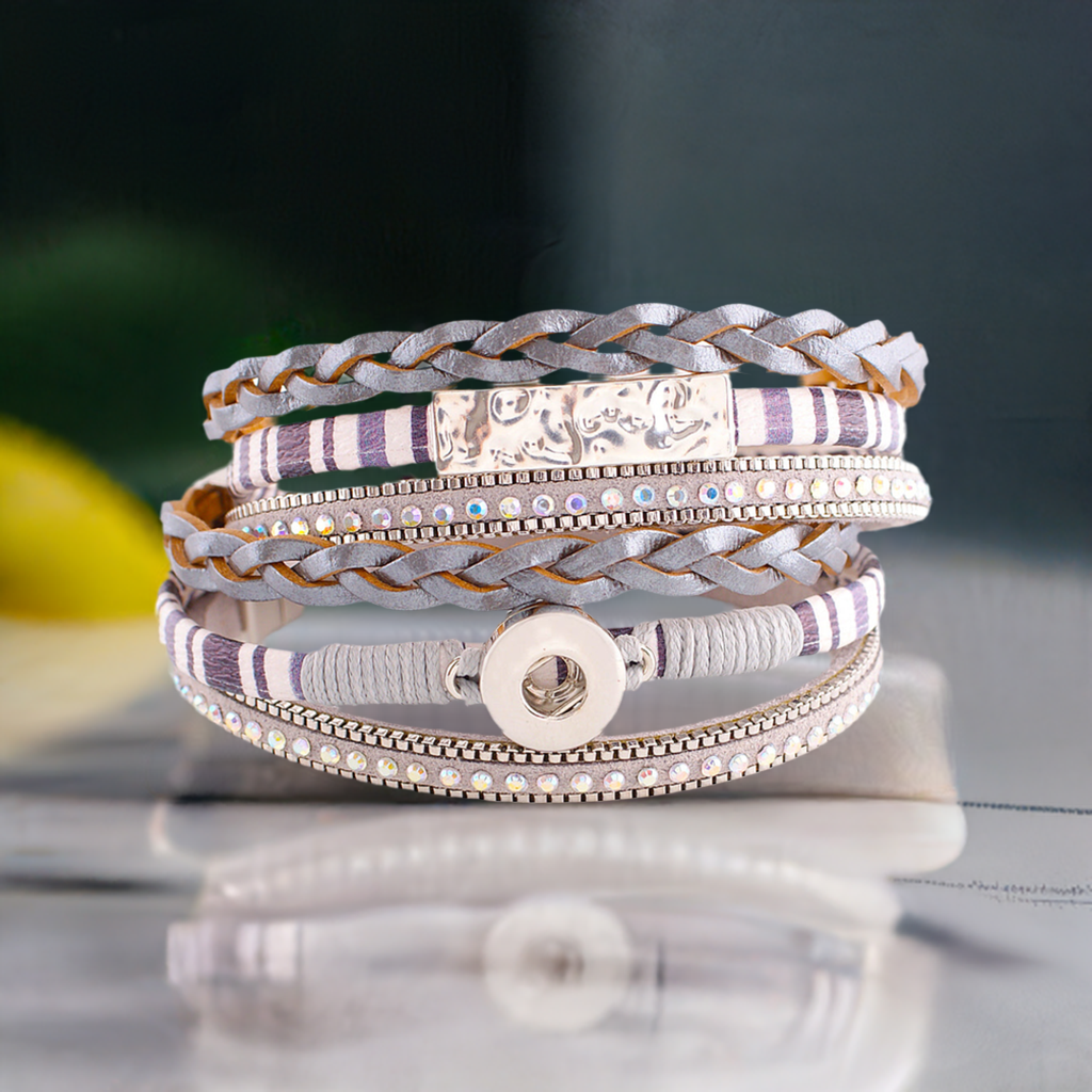 Petite Silver Multi-Wrap Bracelet