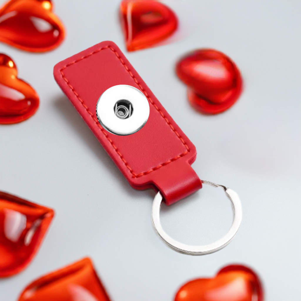 Statement 1 Snap Keychain: Red