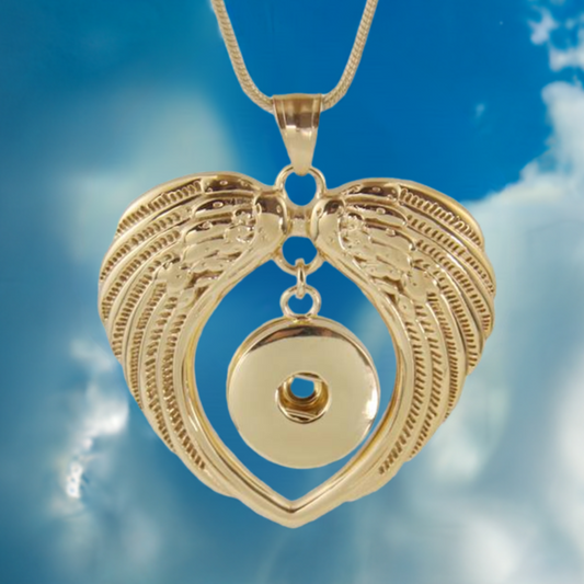 Statement Stainless Steel Wings Necklace