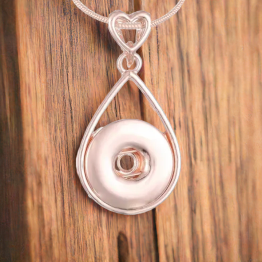 Statement Rose Gold Heart Necklace