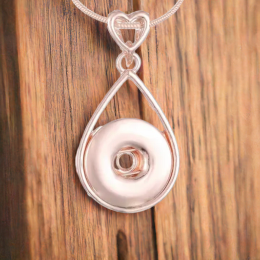 Statement Rose Gold Heart Necklace