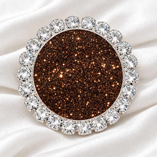 Statement Chocolate Kisses Glitter Bling Glitter Snap
