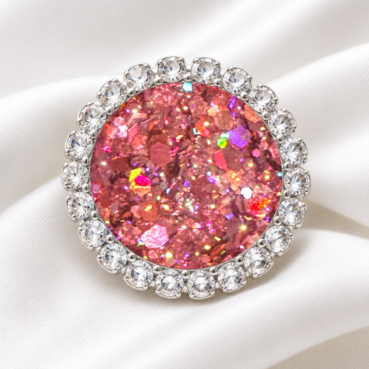 Statement Hawaiian Sunset Glitter Snap