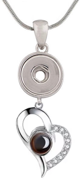 Petite "I Love You In 100 Languages" Snap Necklace