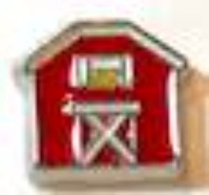 Red Barn Locket Charm