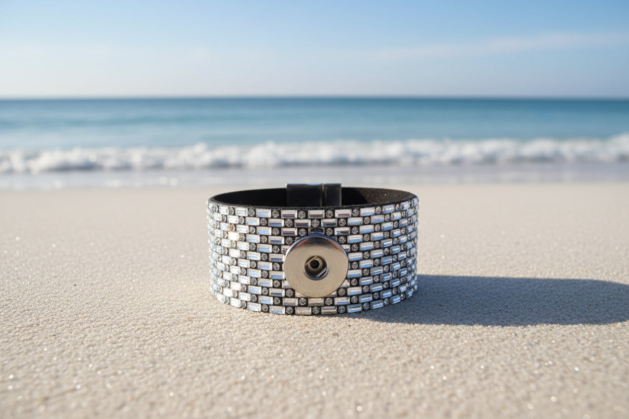 Statement Silver Bling Cuff Bracelet