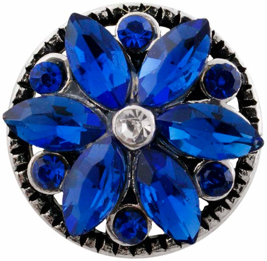 Petite Crystal Flower Snap