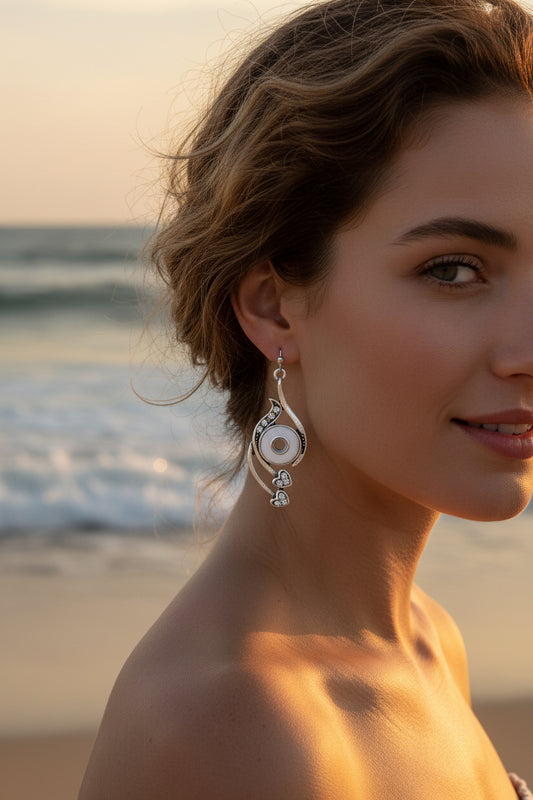 Petite Heart Wrap Earrings