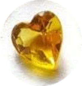 November Birthstone Heart Charm