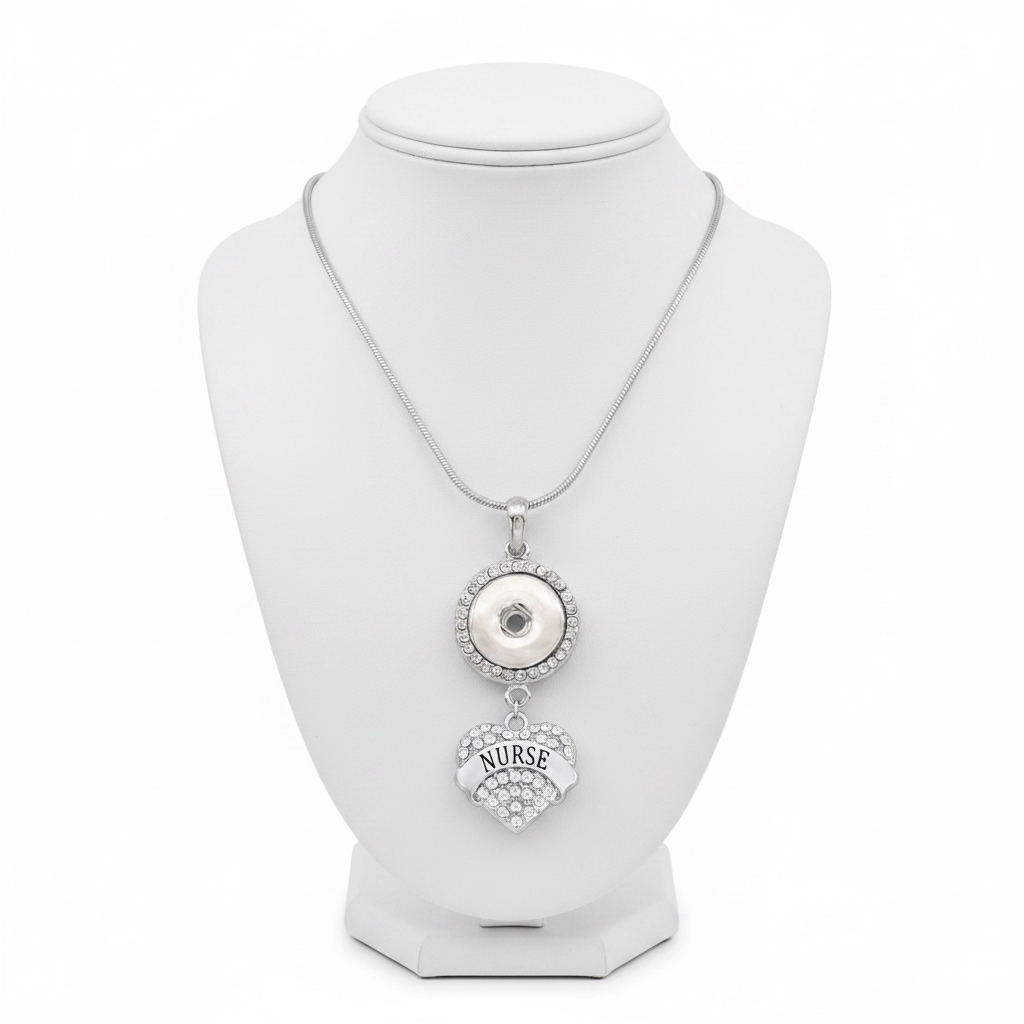 Statement Nurse Dangle Heart Necklace