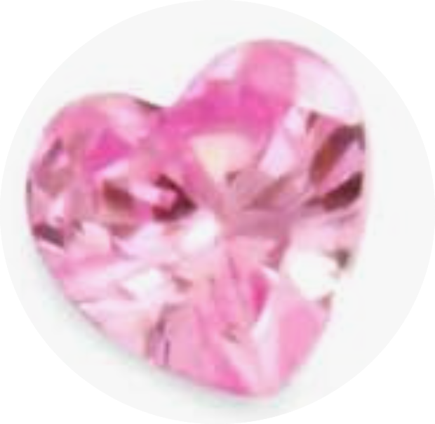 October Birthstone Heart Charm