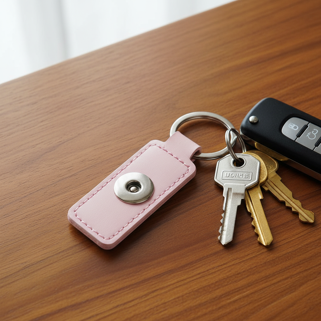 Statement 1 Snap Keychain/Purse Decoration: Pink