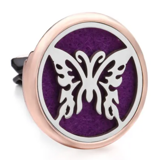 Rose Gold Butterfly Vent Clip