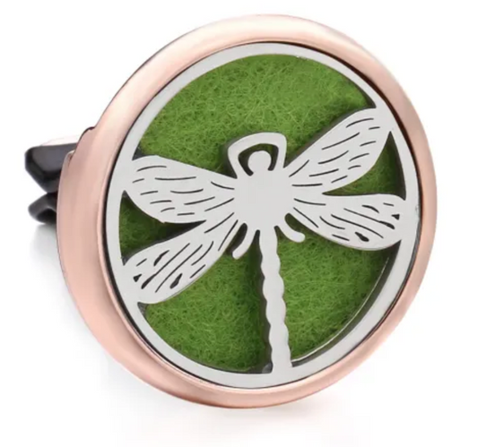 Rose Gold Dragonfly Vent Clip