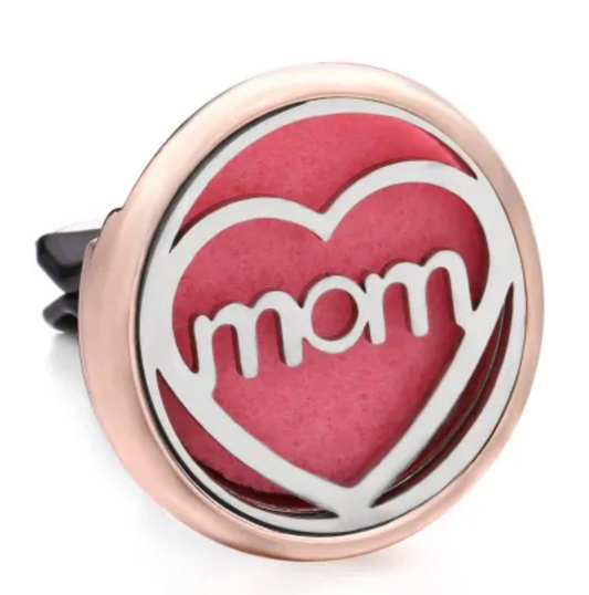 Rose Gold Love Mom Vent Clip