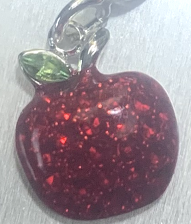 Red Apple Clip Charm