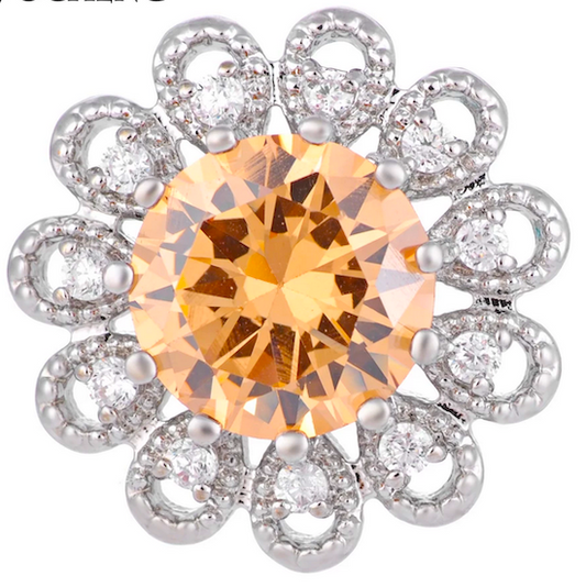 Ultra Bling Flower Button Cover