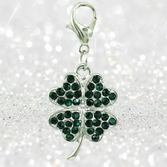 Good Luck Clover Clip Charm Snappy Jewels