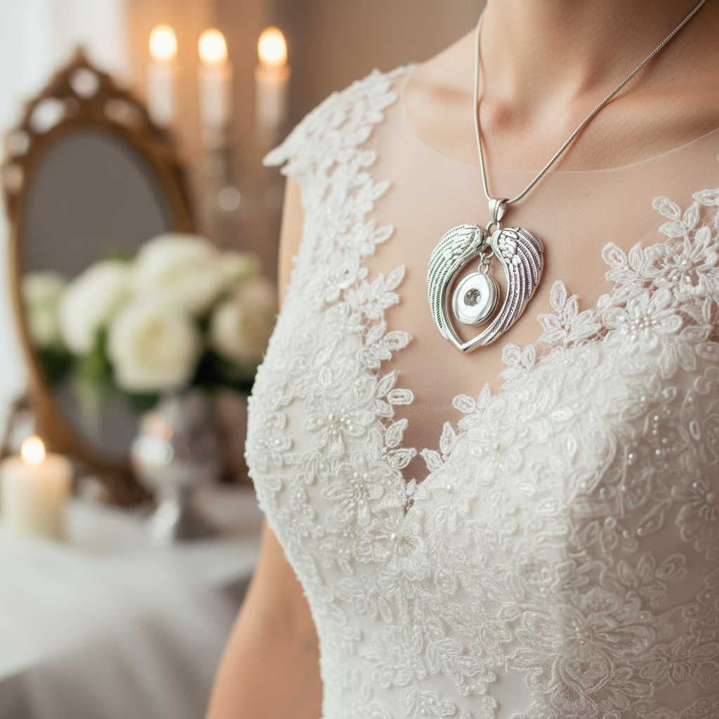 Statement Stainless Steel Wings Necklace