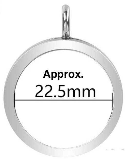 Large Silver Magnetic Close Locket