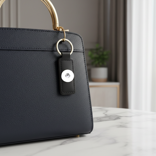 Statement 1 Snap Keychain/Purse Decoration: Black