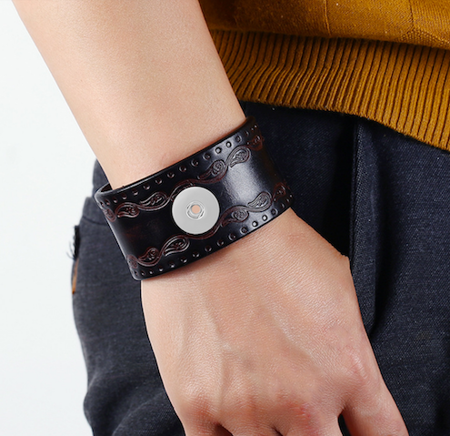 Statement Leather Bracelet