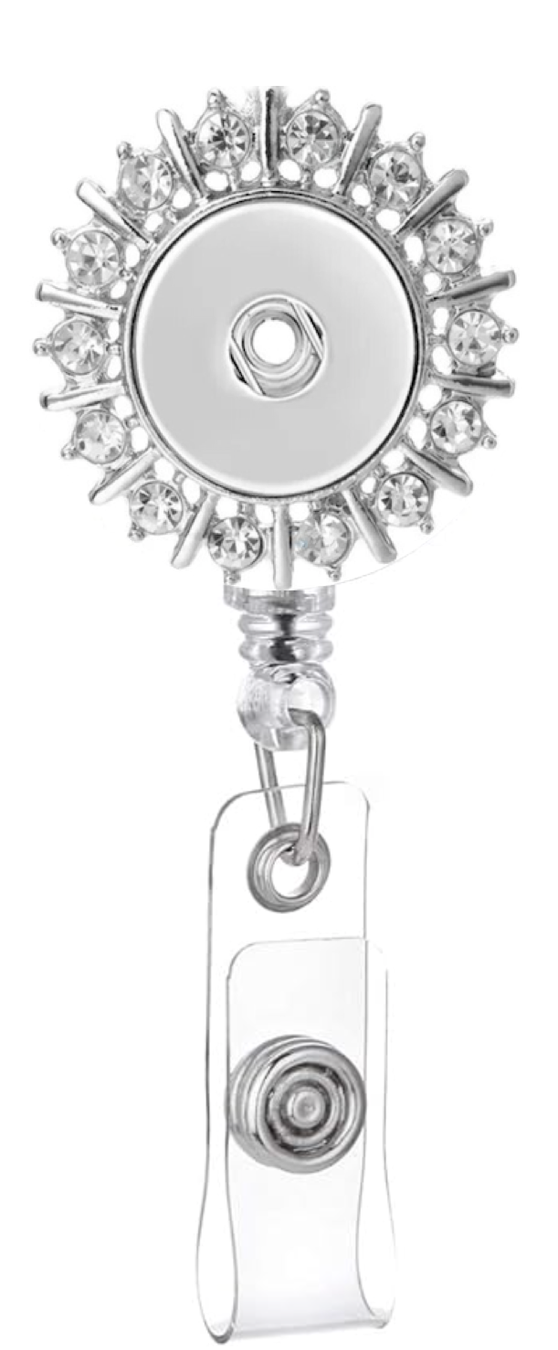 Statement Sparkle Swivel Clip Badge Reel