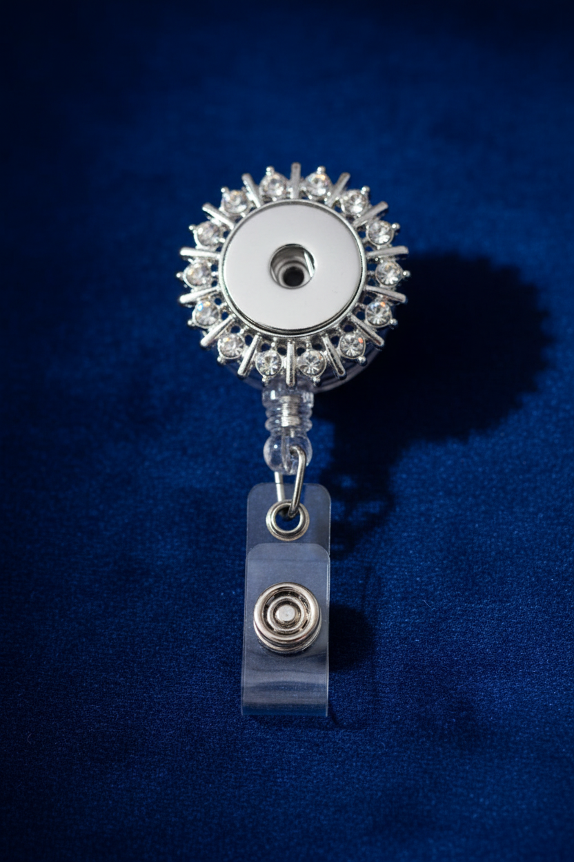 Statement Sparkle Swivel Clip Badge Reel