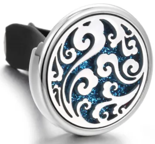Sparkle Silver Waves Vent Clip