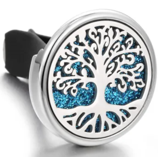 Sparkle Silver Tree Of Life Vent Clip