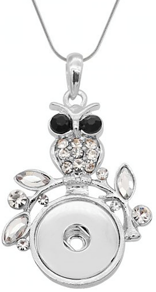 Statement Crystal Owl Necklace