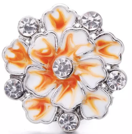 Statement Bling Swirl Flower Snap