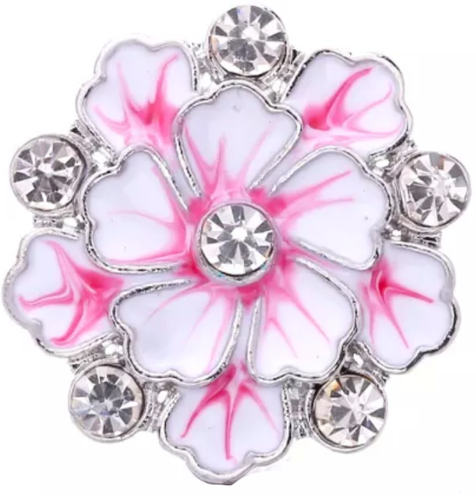 Statement Bling Swirl Flower Snap