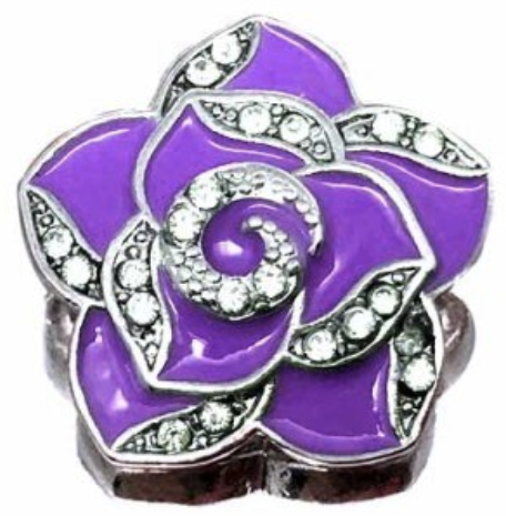 Statement Bling Swirl Flower Snap