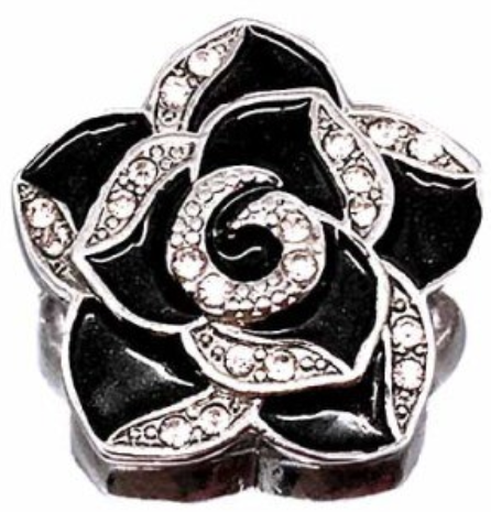 Statement Bling Swirl Flower Snap