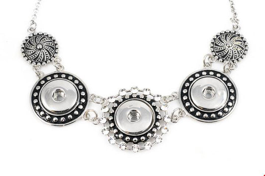 Statement 3 Snap Bling Necklace