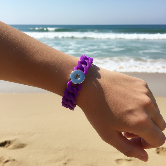 Statement Silicone Stretch Bracelet
