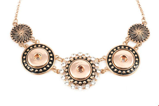 Statement 3 Snap Bling Necklace