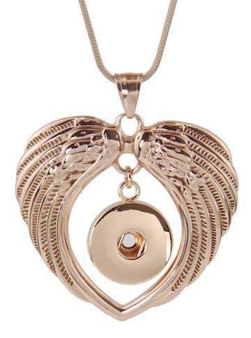 Statement Stainless Steel Wings Necklace