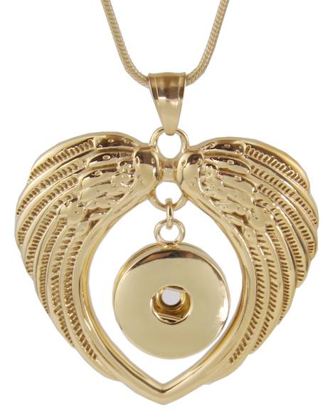 Statement Stainless Steel Wings Necklace