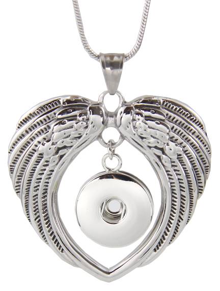 Statement Stainless Steel Wings Necklace