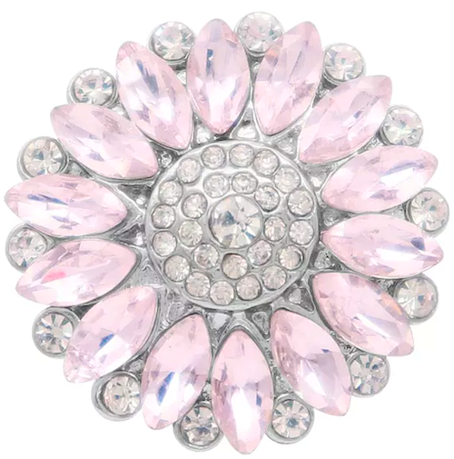 Statement Crystal Flower Snap
