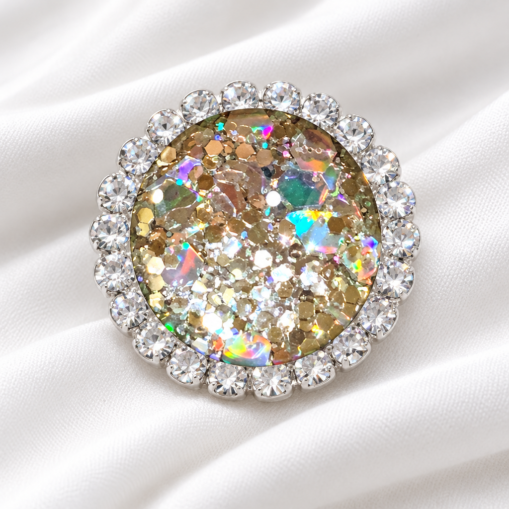 Statement Unicorn Disco Glitter Snap