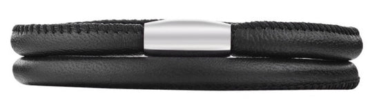 Black Double Wrap Bracelet