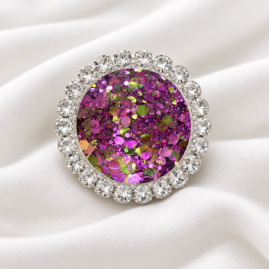 Statement Vineyard Glitter Bling Glitter Snap